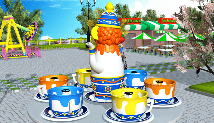 tea cup rides in park