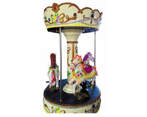 Coin operated kiddie rides carousel