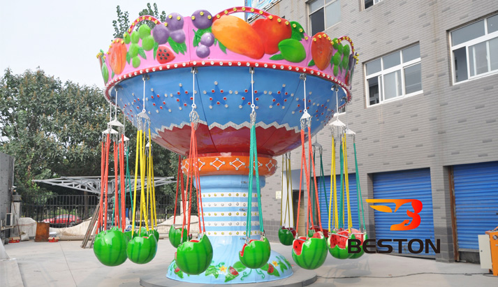 Kiddie watermelon swing ride