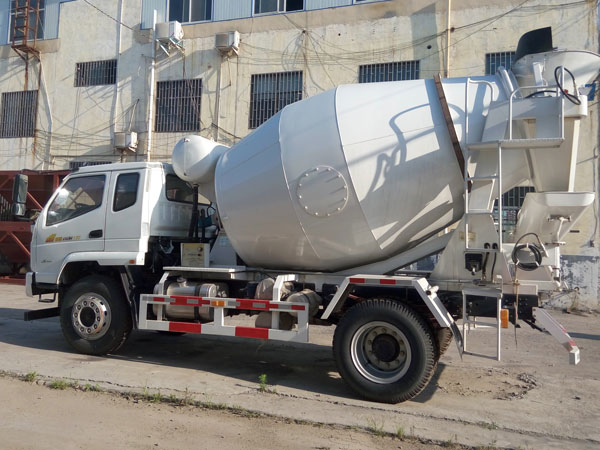 dry mix concrete truck