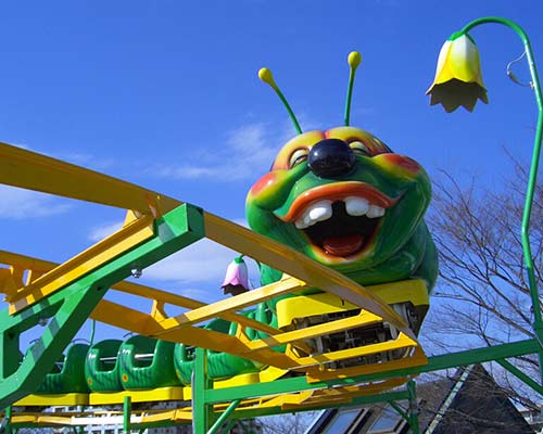 popular sliding worm roller coaster for sale