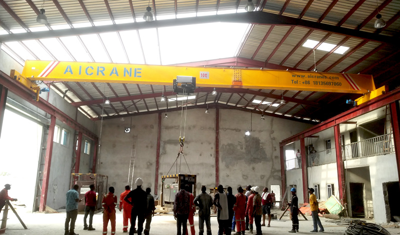 HD 10ton overhead crane in Nigeria