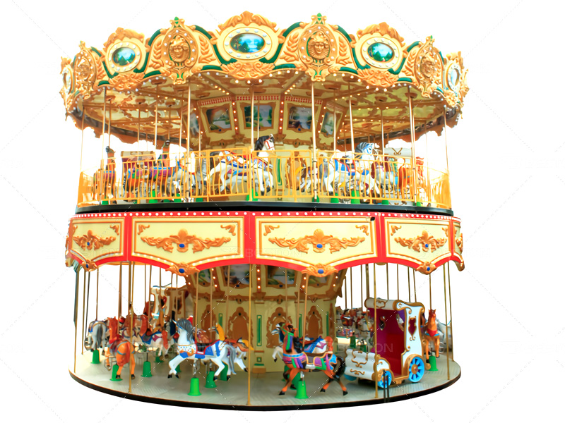 Popular classic double decker carousel rides for sale in Beston