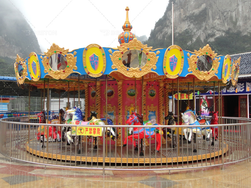 popular carousel rides in scenic spot from Beston