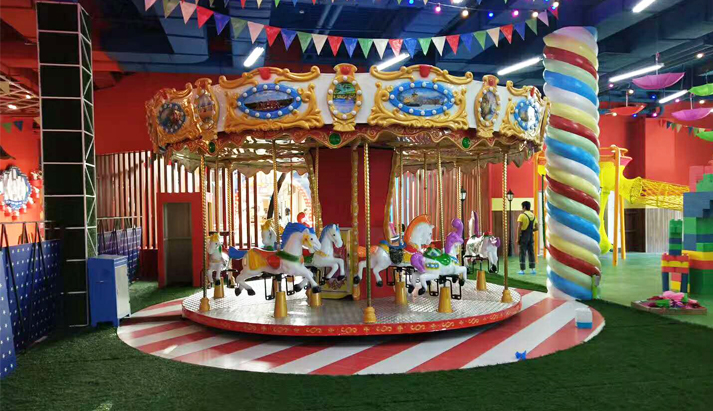 Fiberglass carousel rides